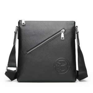 Leather Messenger Bag Leather Hanging Men's Business Cross | ShopDecimals