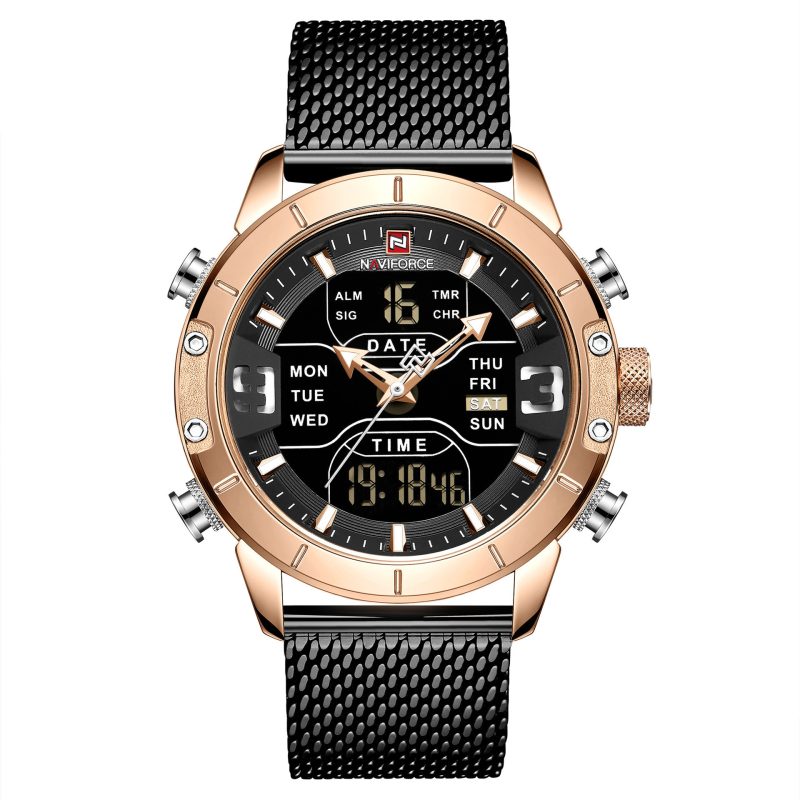 Double Display Men's Multi-function Waterproof Sports Watch | ShopDecimals