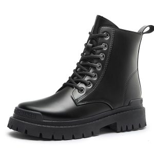 High-top British Style Martin Boots Leather Women's Shoes | ShopDecimals