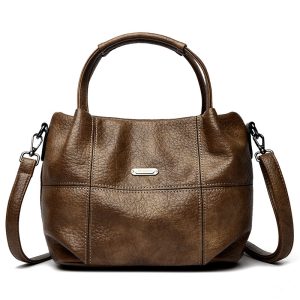 High-capacity Women's Soft Leather Shoulder Crossbody Bag | ShopDecimals
