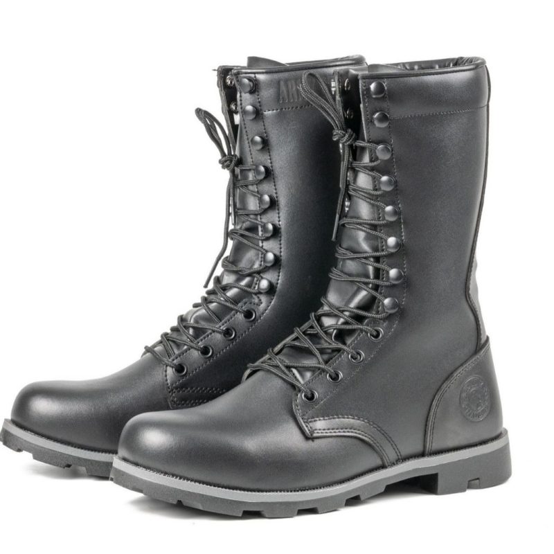 Tactical Large Size Black High-top Desert Raised Combat Boots | ShopDecimals