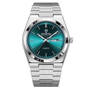 Fashion Stainless Steel Buckle Men's Business Casual Quartz Watch | ShopDecimals