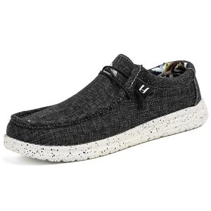 Men's Canvas Boat Shoes Outdoor Convertible Slip On Loafer | ShopDecimals